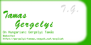 tamas gergelyi business card